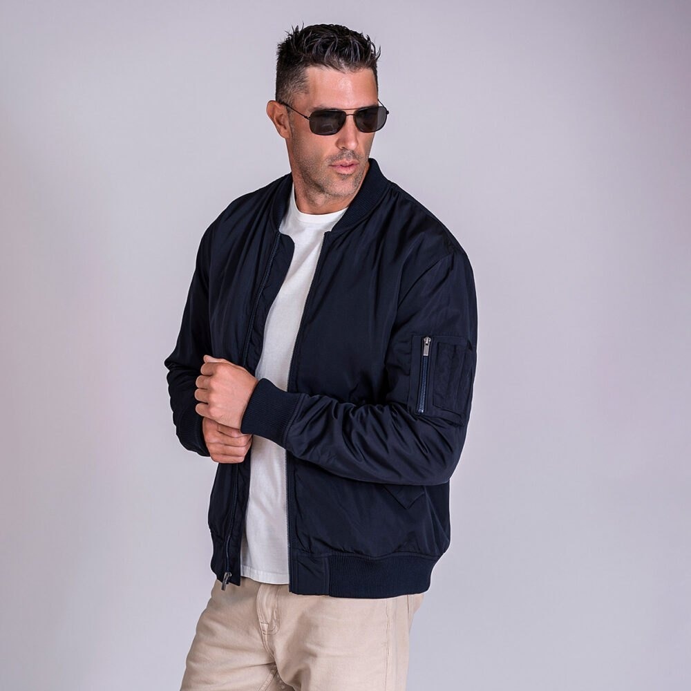 Fossa Apparel 1518 Wingover Bomber / Flight Jacket Sz Medium Marine Squadrom 163 - Picture 5 of 15